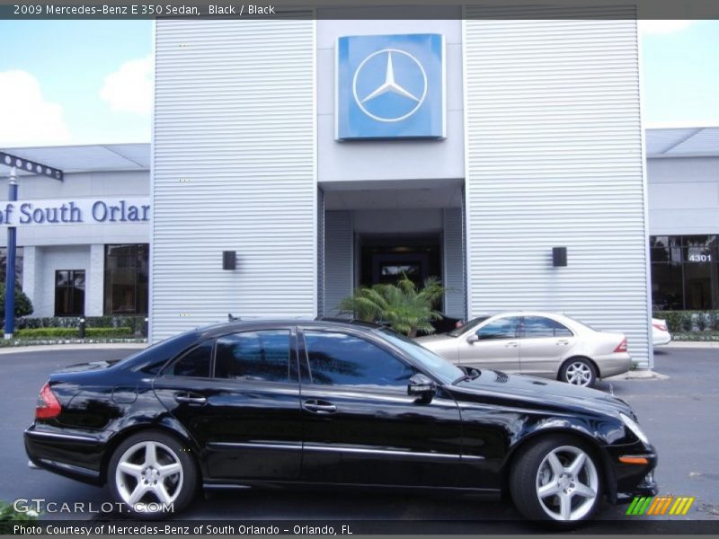 Black / Black 2009 Mercedes-Benz E 350 Sedan