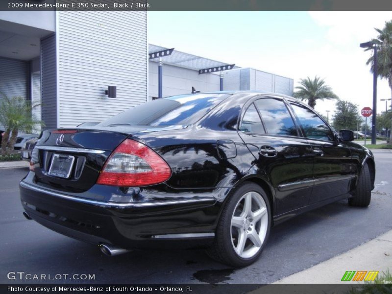 Black / Black 2009 Mercedes-Benz E 350 Sedan