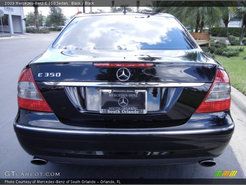 Black / Black 2009 Mercedes-Benz E 350 Sedan