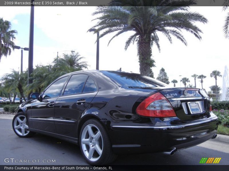 Black / Black 2009 Mercedes-Benz E 350 Sedan