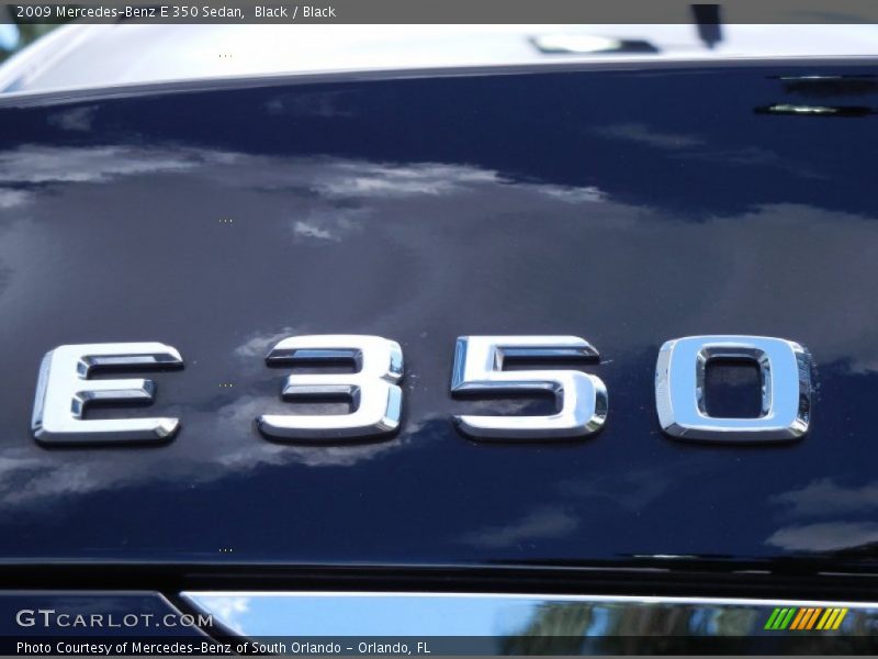 Black / Black 2009 Mercedes-Benz E 350 Sedan