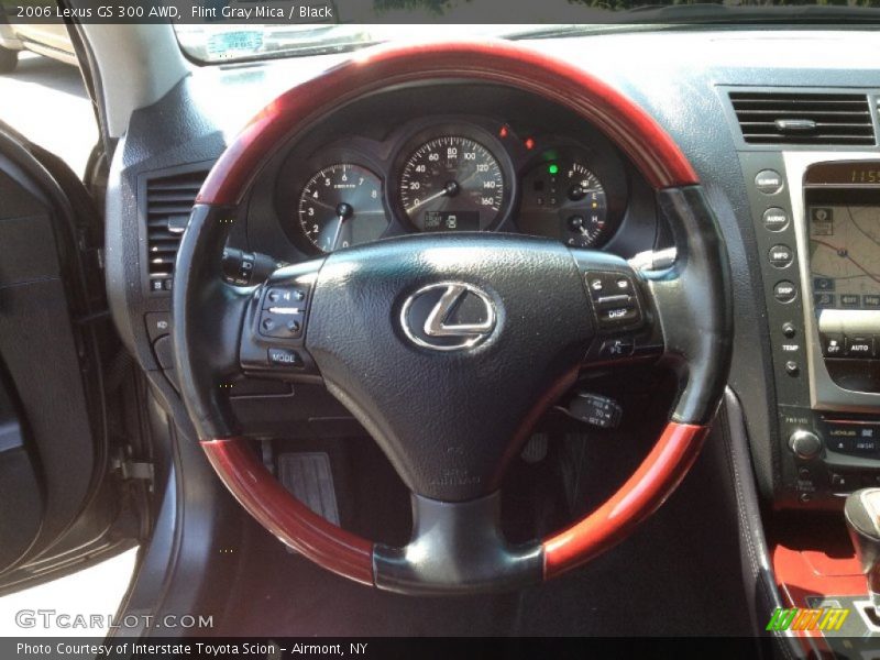 Flint Gray Mica / Black 2006 Lexus GS 300 AWD