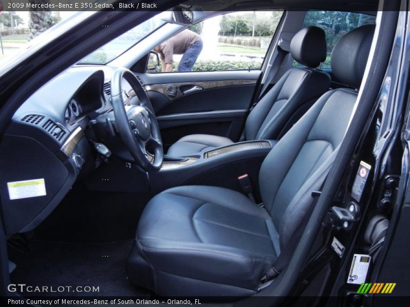Black / Black 2009 Mercedes-Benz E 350 Sedan