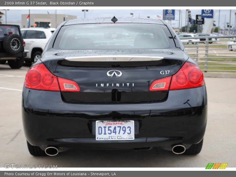 Black Obsidian / Graphite 2009 Infiniti G 37 Sedan