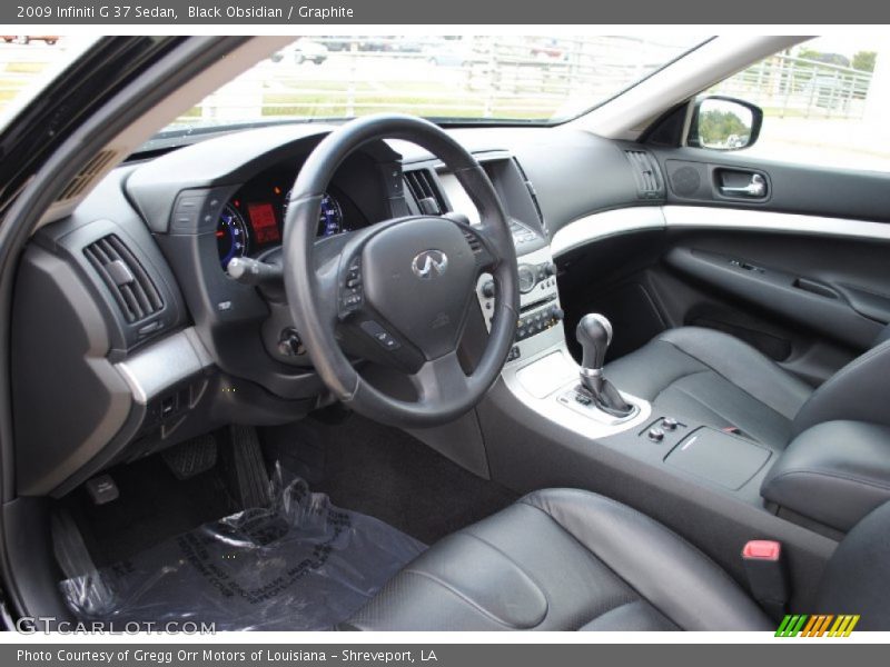 Graphite Interior - 2009 G 37 Sedan 