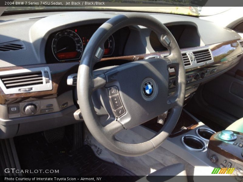 Jet Black / Black/Black 2004 BMW 7 Series 745Li Sedan