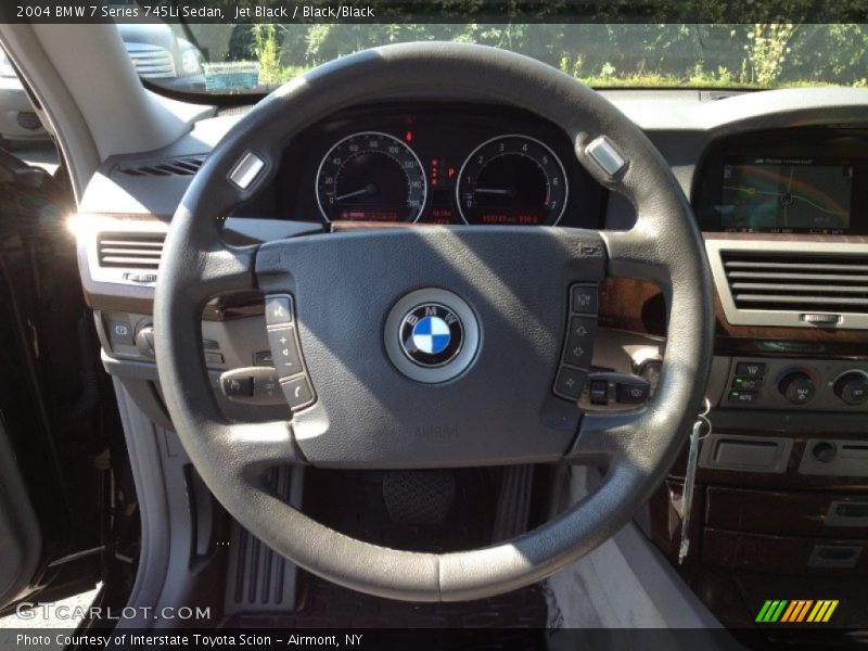 Jet Black / Black/Black 2004 BMW 7 Series 745Li Sedan