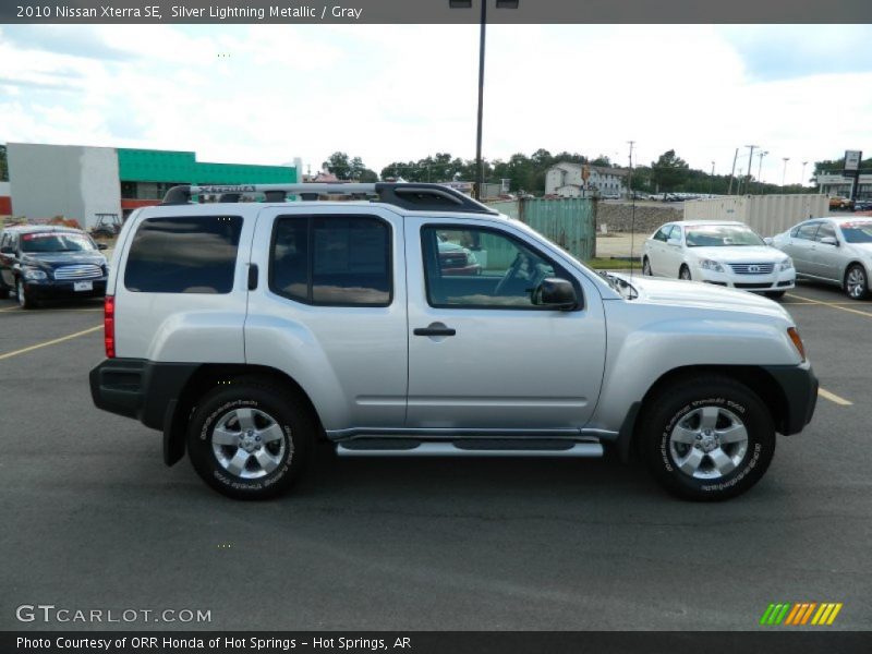 Silver Lightning Metallic / Gray 2010 Nissan Xterra SE