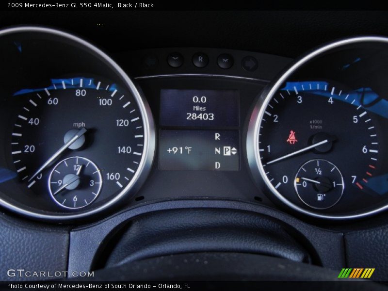 Black / Black 2009 Mercedes-Benz GL 550 4Matic
