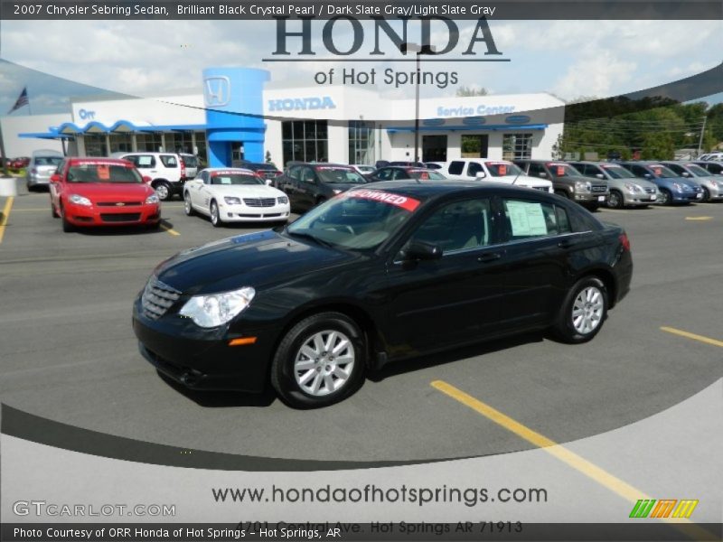 Brilliant Black Crystal Pearl / Dark Slate Gray/Light Slate Gray 2007 Chrysler Sebring Sedan