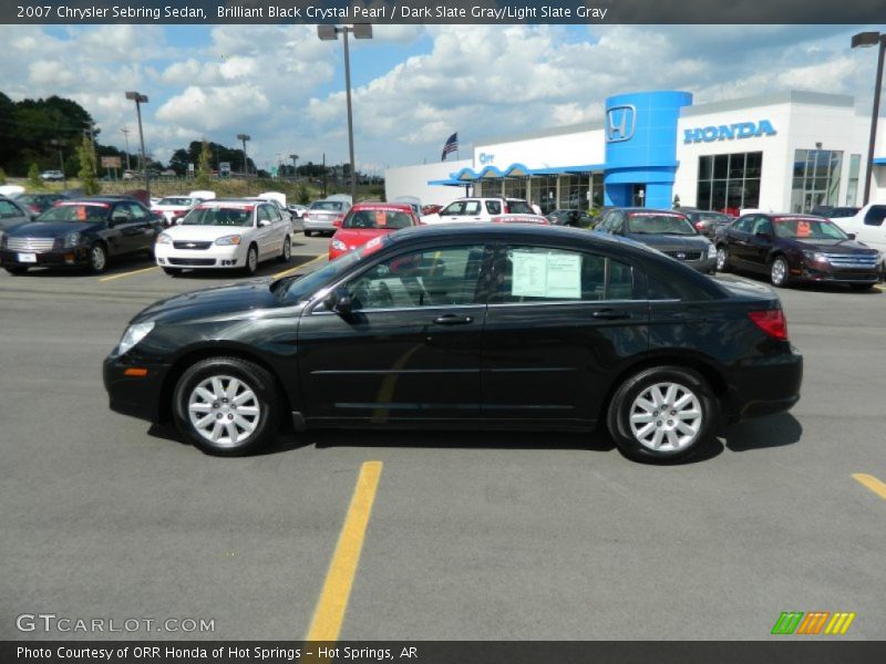 Brilliant Black Crystal Pearl / Dark Slate Gray/Light Slate Gray 2007 Chrysler Sebring Sedan