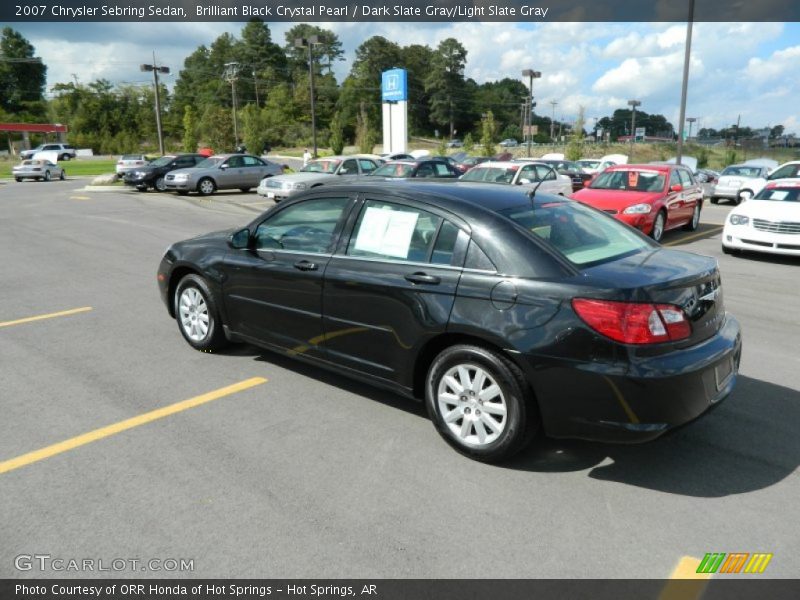 Brilliant Black Crystal Pearl / Dark Slate Gray/Light Slate Gray 2007 Chrysler Sebring Sedan