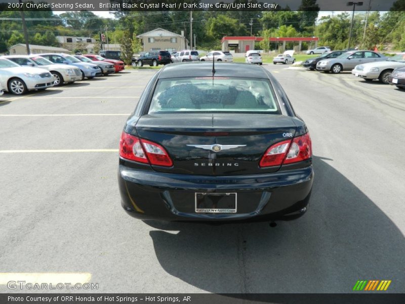 Brilliant Black Crystal Pearl / Dark Slate Gray/Light Slate Gray 2007 Chrysler Sebring Sedan