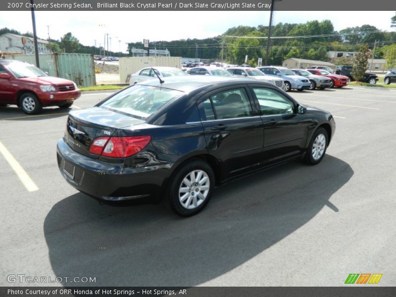 Brilliant Black Crystal Pearl / Dark Slate Gray/Light Slate Gray 2007 Chrysler Sebring Sedan