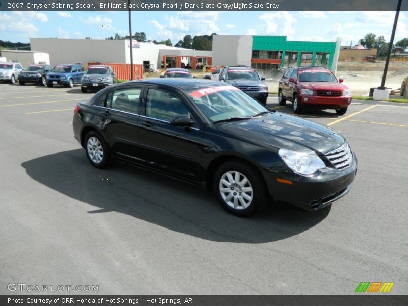 Brilliant Black Crystal Pearl / Dark Slate Gray/Light Slate Gray 2007 Chrysler Sebring Sedan