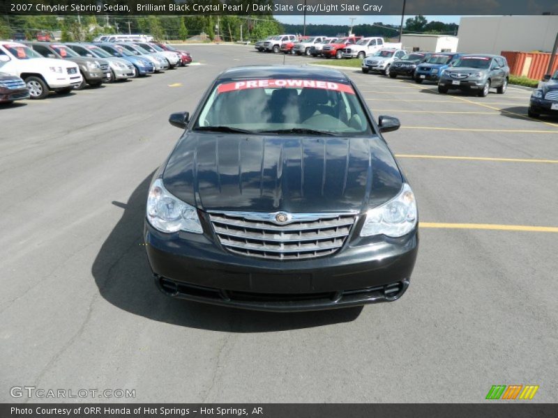 Brilliant Black Crystal Pearl / Dark Slate Gray/Light Slate Gray 2007 Chrysler Sebring Sedan