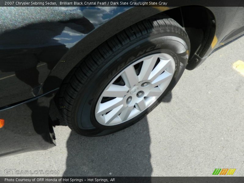 Brilliant Black Crystal Pearl / Dark Slate Gray/Light Slate Gray 2007 Chrysler Sebring Sedan