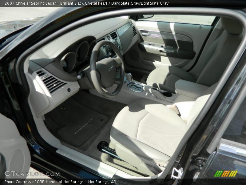 Brilliant Black Crystal Pearl / Dark Slate Gray/Light Slate Gray 2007 Chrysler Sebring Sedan