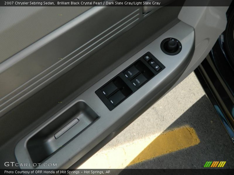 Brilliant Black Crystal Pearl / Dark Slate Gray/Light Slate Gray 2007 Chrysler Sebring Sedan