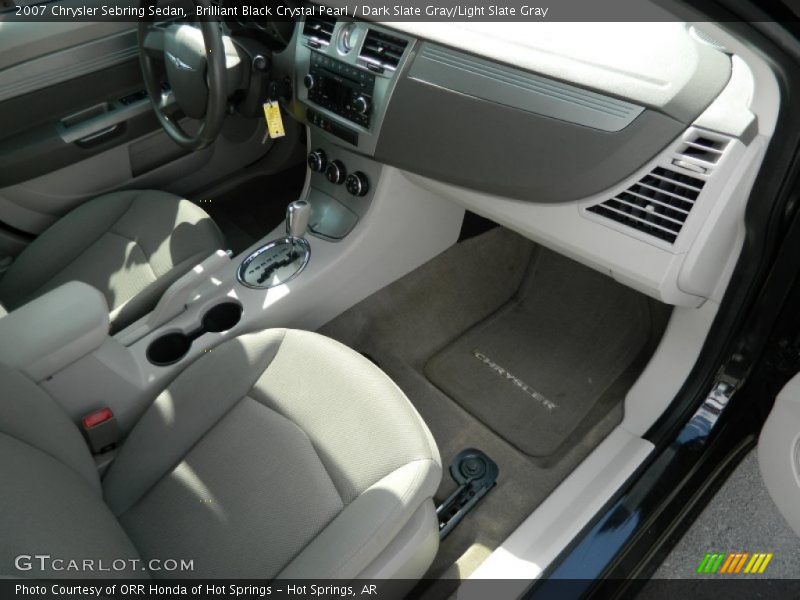 Brilliant Black Crystal Pearl / Dark Slate Gray/Light Slate Gray 2007 Chrysler Sebring Sedan