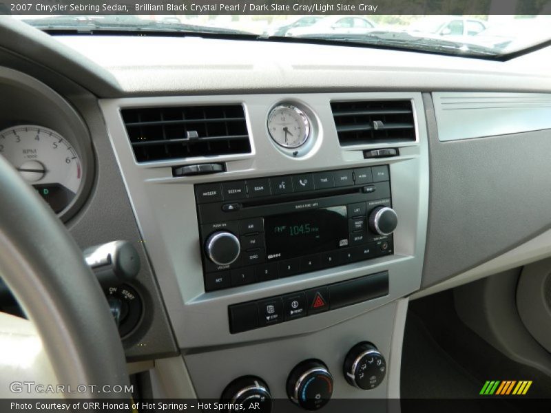 Brilliant Black Crystal Pearl / Dark Slate Gray/Light Slate Gray 2007 Chrysler Sebring Sedan