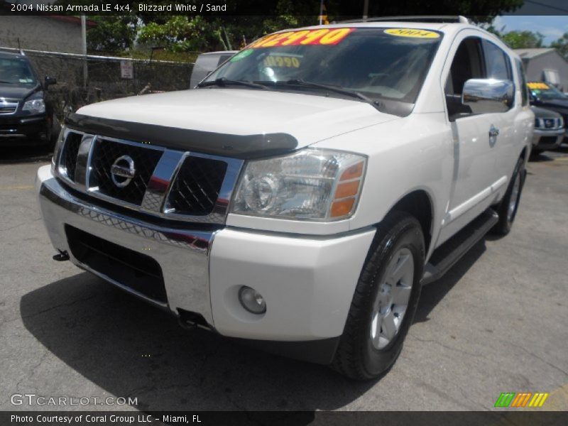 Blizzard White / Sand 2004 Nissan Armada LE 4x4