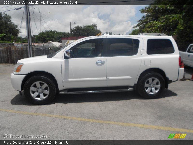 Blizzard White / Sand 2004 Nissan Armada LE 4x4
