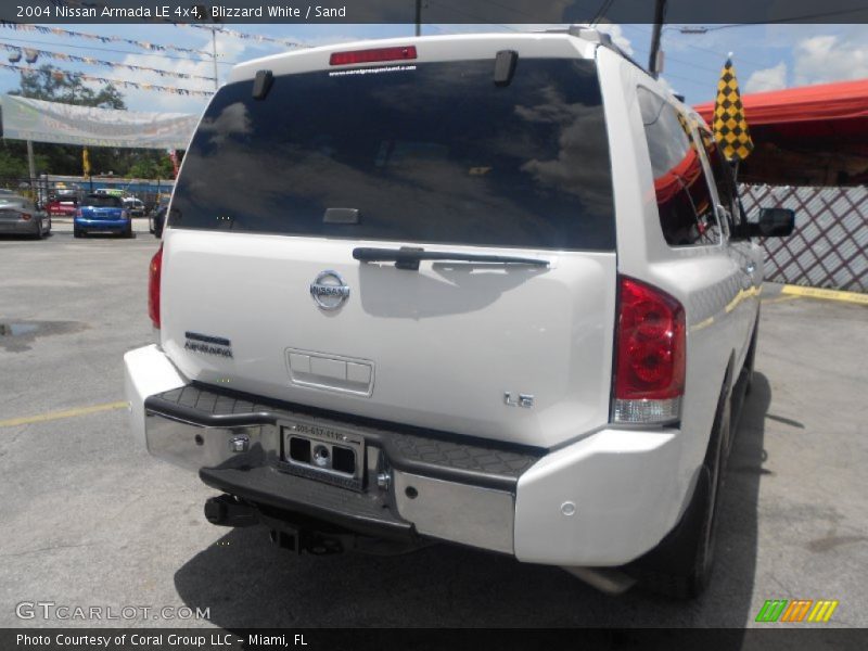 Blizzard White / Sand 2004 Nissan Armada LE 4x4
