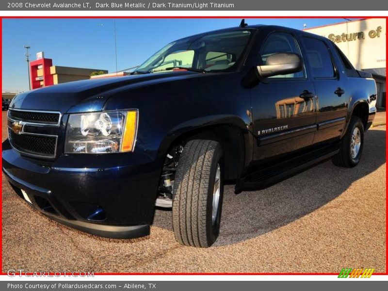 Dark Blue Metallic / Dark Titanium/Light Titanium 2008 Chevrolet Avalanche LT