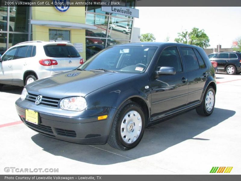 Blue Anthracite Metallic / Black 2006 Volkswagen Golf GL 4 Door