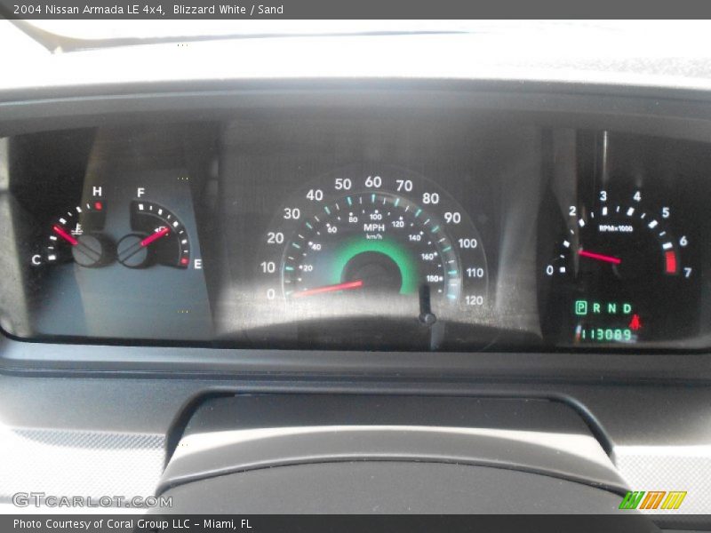 Blizzard White / Sand 2004 Nissan Armada LE 4x4