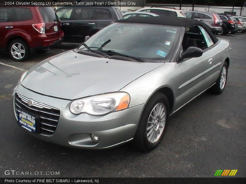 Satin Jade Pearl / Dark Slate Gray 2004 Chrysler Sebring LXi Convertible