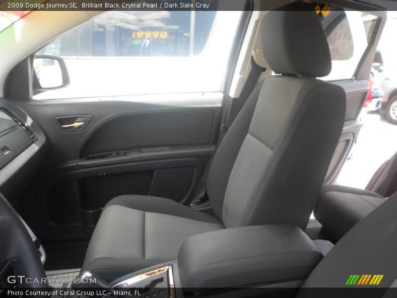 Brilliant Black Crystal Pearl / Dark Slate Gray 2009 Dodge Journey SE