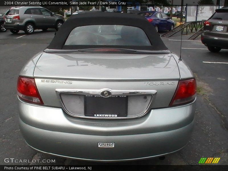 Satin Jade Pearl / Dark Slate Gray 2004 Chrysler Sebring LXi Convertible