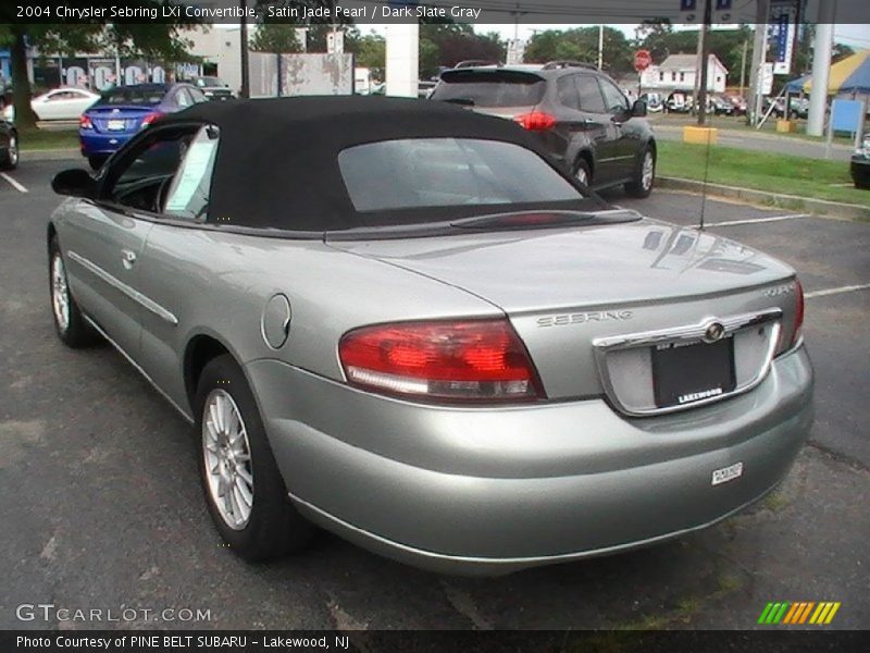 Satin Jade Pearl / Dark Slate Gray 2004 Chrysler Sebring LXi Convertible