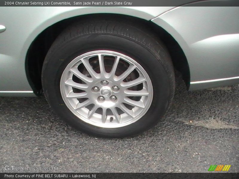 Satin Jade Pearl / Dark Slate Gray 2004 Chrysler Sebring LXi Convertible