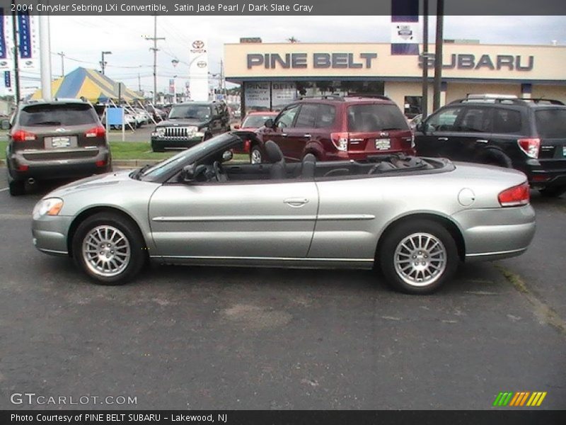 Satin Jade Pearl / Dark Slate Gray 2004 Chrysler Sebring LXi Convertible