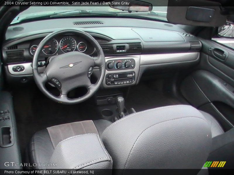 Satin Jade Pearl / Dark Slate Gray 2004 Chrysler Sebring LXi Convertible