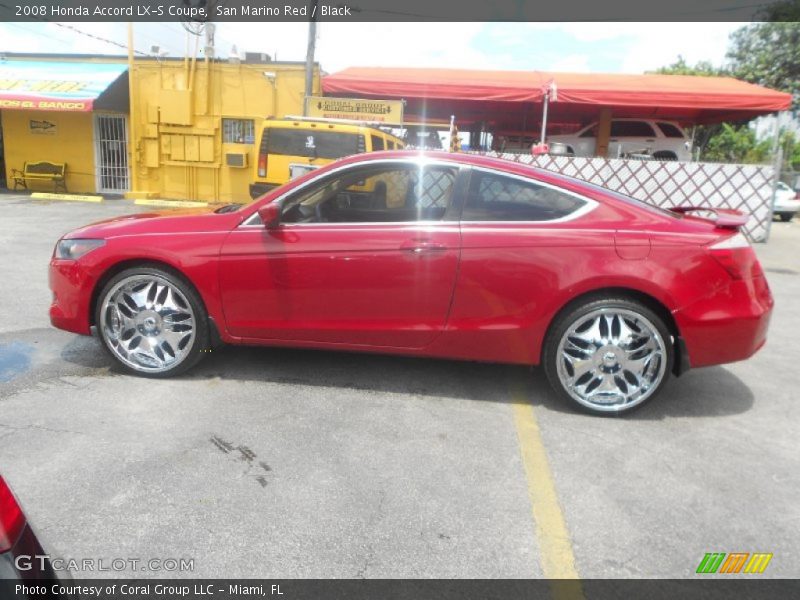 San Marino Red / Black 2008 Honda Accord LX-S Coupe