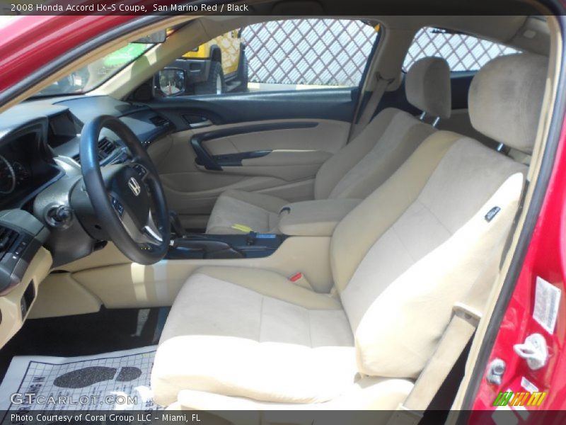 San Marino Red / Black 2008 Honda Accord LX-S Coupe