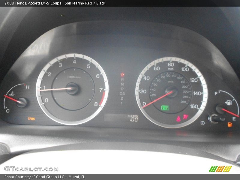 San Marino Red / Black 2008 Honda Accord LX-S Coupe
