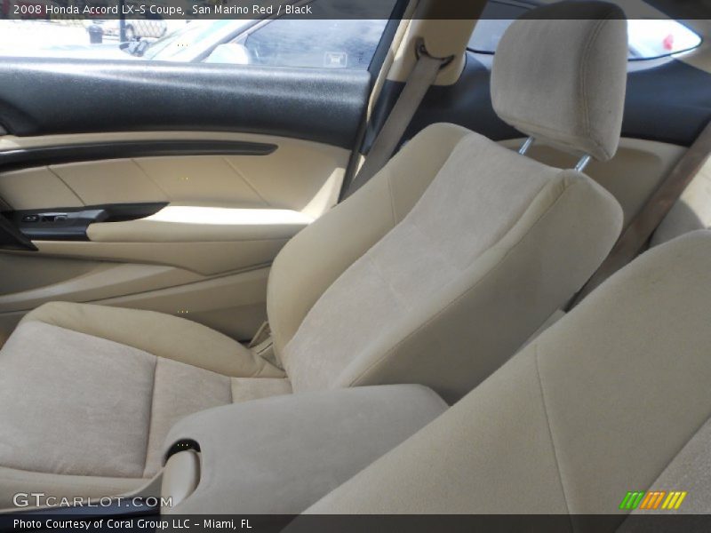 San Marino Red / Black 2008 Honda Accord LX-S Coupe