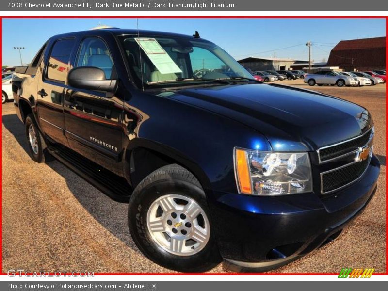 Dark Blue Metallic / Dark Titanium/Light Titanium 2008 Chevrolet Avalanche LT