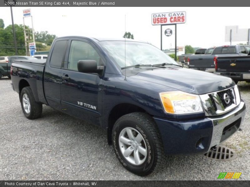 Majestic Blue / Almond 2008 Nissan Titan SE King Cab 4x4