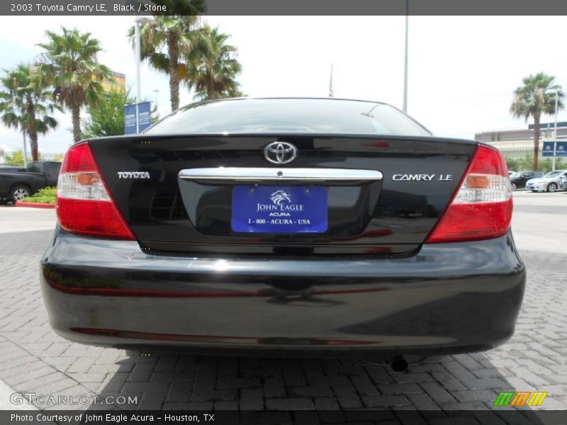 Black / Stone 2003 Toyota Camry LE
