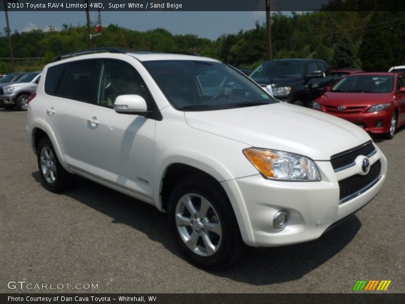 Super White / Sand Beige 2010 Toyota RAV4 Limited 4WD