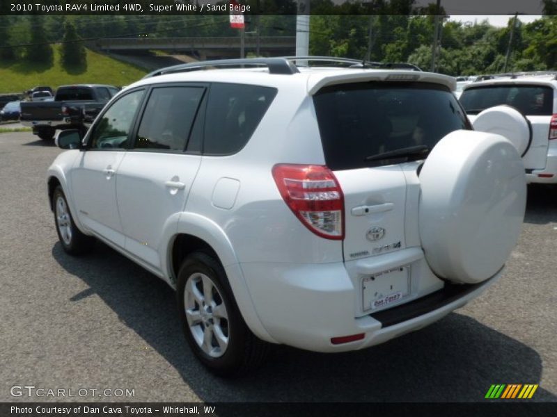 Super White / Sand Beige 2010 Toyota RAV4 Limited 4WD