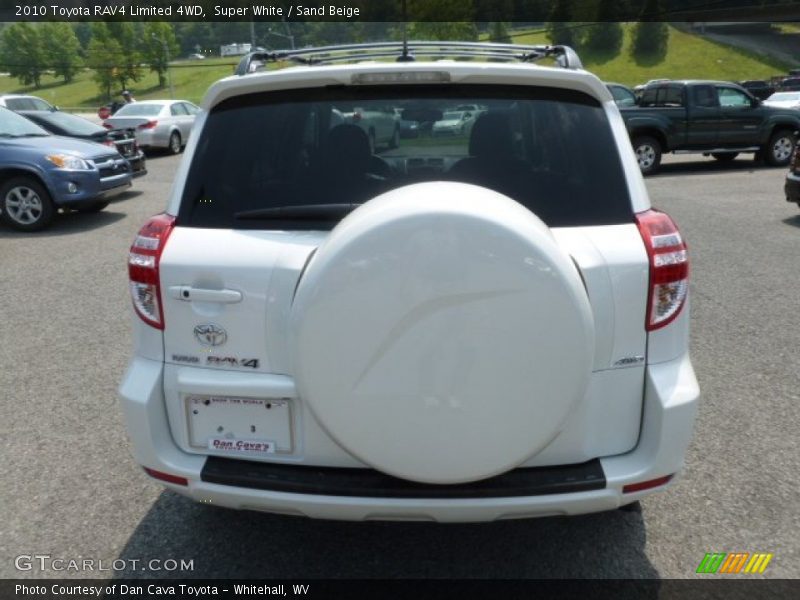 Super White / Sand Beige 2010 Toyota RAV4 Limited 4WD