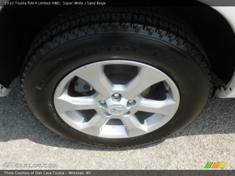 Super White / Sand Beige 2010 Toyota RAV4 Limited 4WD