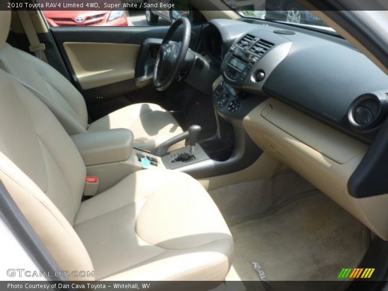 Super White / Sand Beige 2010 Toyota RAV4 Limited 4WD
